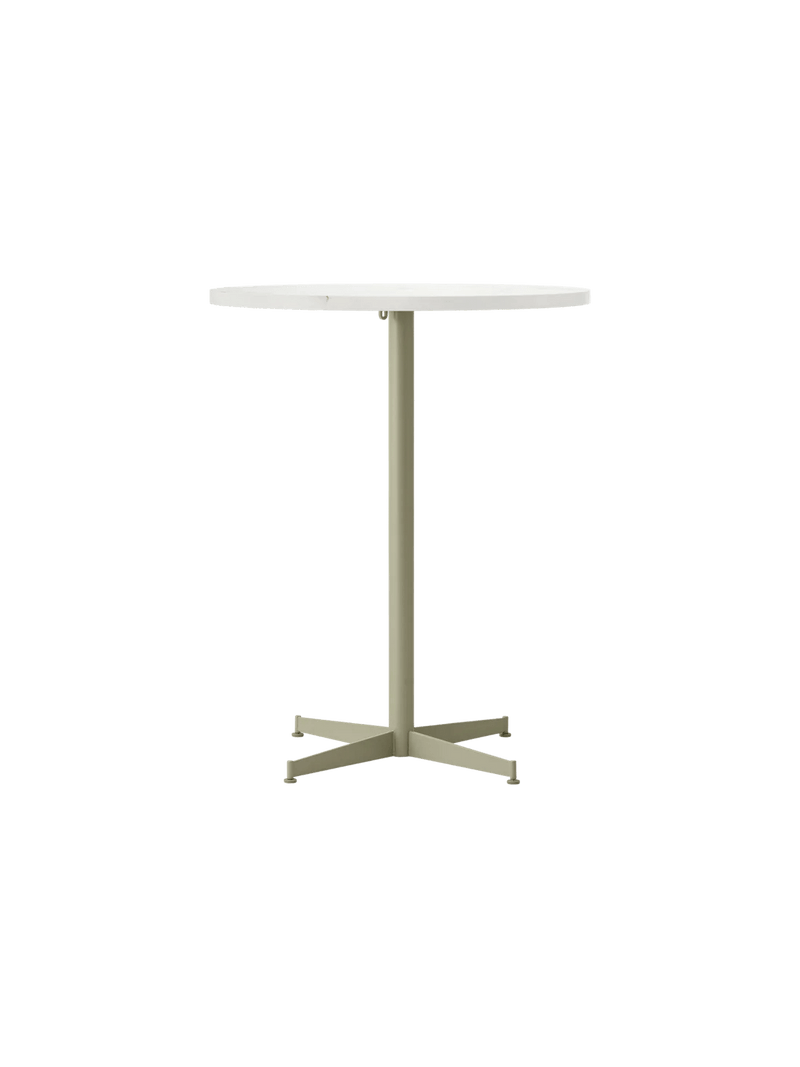 Nook Counter Table - Audo Copenhagen Tables + Desks - Ø24 in - Olive - Estremoz Marble - HORNE