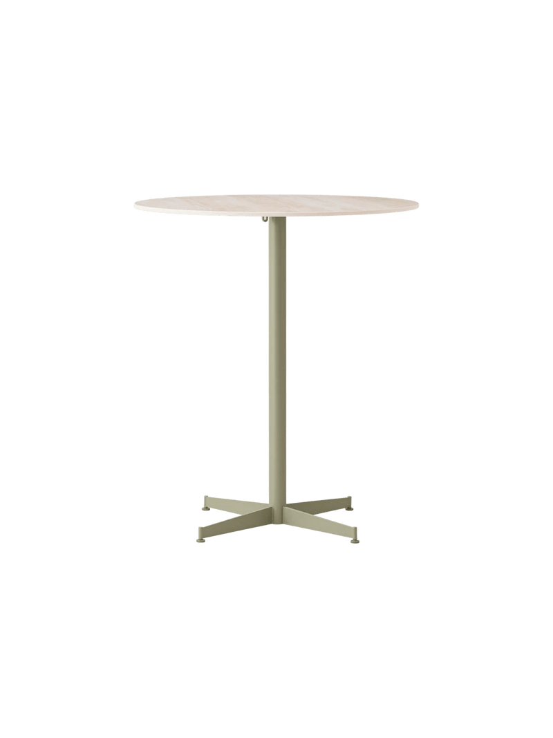 Nook Counter Table - Audo Copenhagen Tables + Desks - Ø24 in - Olive - Estremoz Marble - HORNE