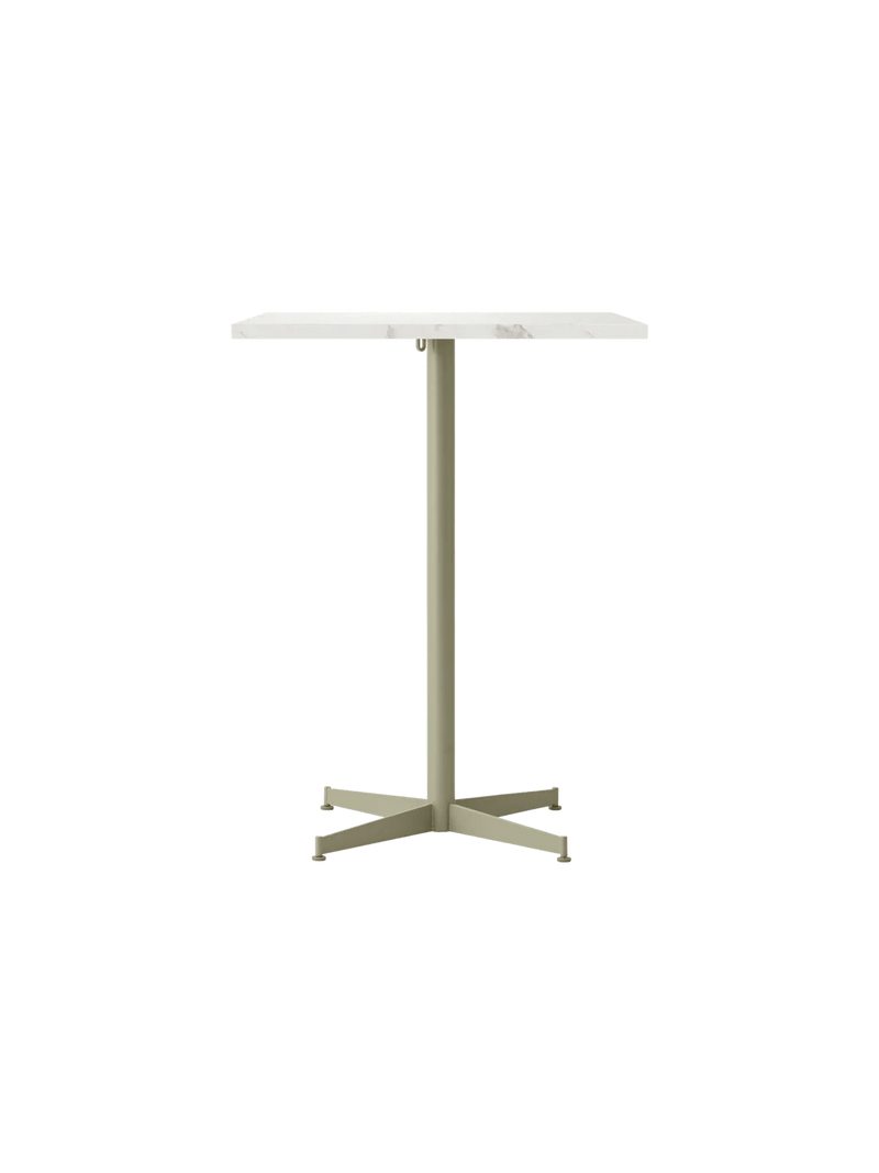 Nook Counter Table - Audo Copenhagen Tables + Desks - Ø24 in - Olive - Estremoz Marble - HORNE