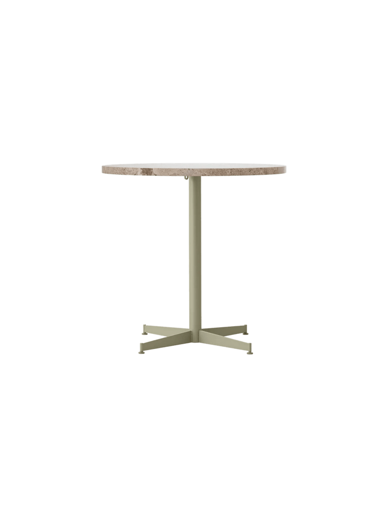 Nook Dining Table - Audo Copenhagen Tables + Desks - Ø24 in - Olive - Estremoz Marble - HORNE