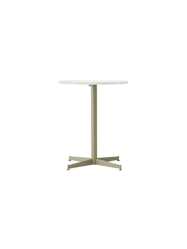 Nook Dining Table - Audo Copenhagen Tables + Desks - Ø24 in - Olive - Estremoz Marble - HORNE