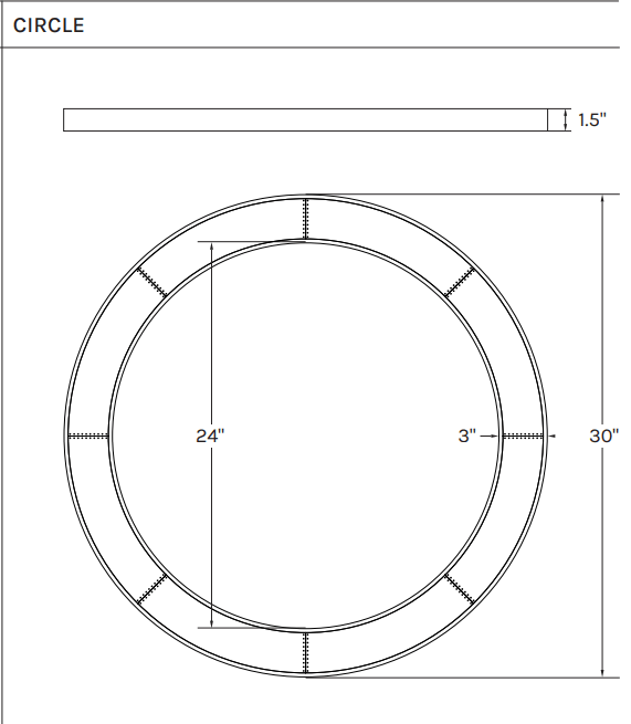 Norse Mirror - Circle - Lostine - Mirrors - Au Lait - HORNE