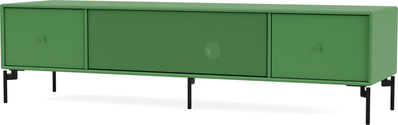 Octave II TV & Sound Bench - With Legs - Montana - Sideboards + Cabinets - Anthracite - Matte Chrome - HORNE