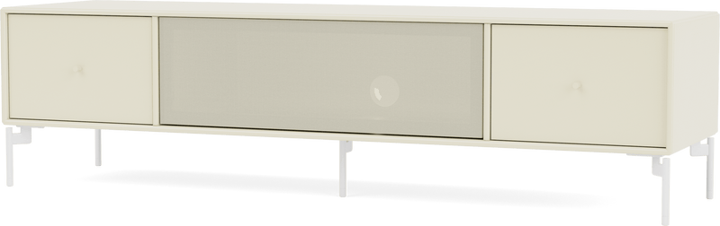 Octave II TV & Sound Bench - With Legs - Montana - Sideboards + Cabinets - Anthracite - Matte Chrome - HORNE