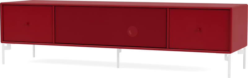 Octave II TV & Sound Bench - With Legs - Montana - Sideboards + Cabinets - Anthracite - Matte Chrome - HORNE