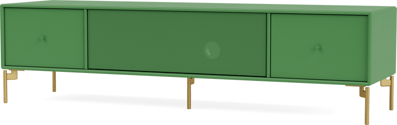 Octave II TV & Sound Bench - With Legs - Montana - Sideboards + Cabinets - Anthracite - Matte Chrome - HORNE