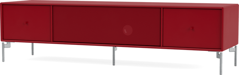 Octave II TV & Sound Bench - With Legs - Montana - Sideboards + Cabinets - Anthracite - Matte Chrome - HORNE