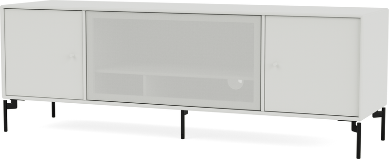 Octave III TV Table - With Legs - Montana - Sideboards + Cabinets - Anthracite - Matte Chrome - HORNE