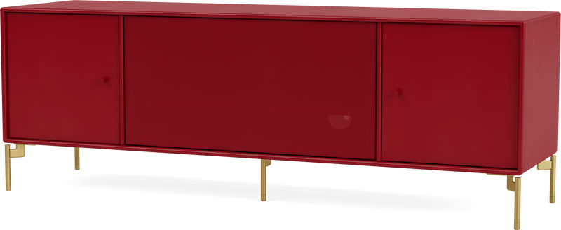 Octave III TV Table - With Legs - Montana - Sideboards + Cabinets - Anthracite - Matte Chrome - HORNE