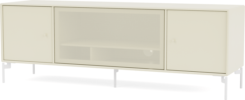 Octave III TV Table - With Legs - Montana - Sideboards + Cabinets - Anthracite - Matte Chrome - HORNE