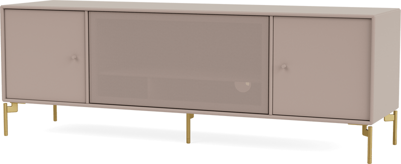 Octave III TV Table - With Legs - Montana - Sideboards + Cabinets - Anthracite - Matte Chrome - HORNE