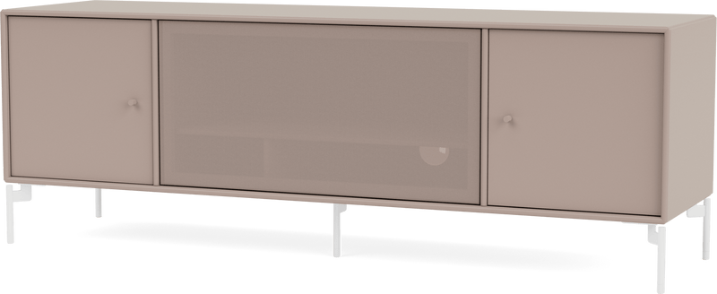 Octave III TV Table - With Legs - Montana - Sideboards + Cabinets - Anthracite - Matte Chrome - HORNE