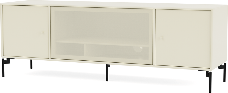 Octave III TV Table - With Legs - Montana - Sideboards + Cabinets - Anthracite - Matte Chrome - HORNE