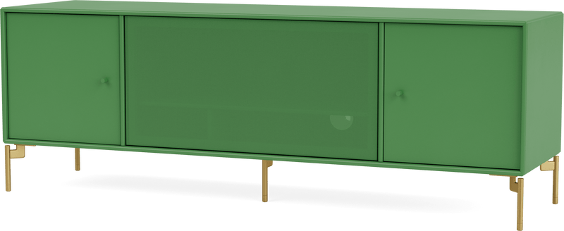 Octave III TV Table - With Legs - Montana - Sideboards + Cabinets - Anthracite - Matte Chrome - HORNE