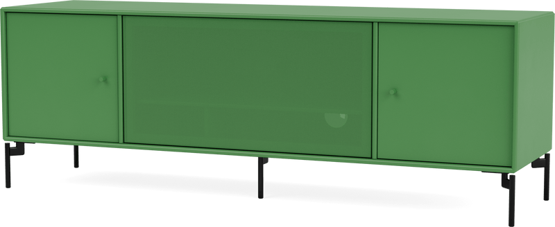 Octave III TV Table - With Legs - Montana - Sideboards + Cabinets - Anthracite - Matte Chrome - HORNE