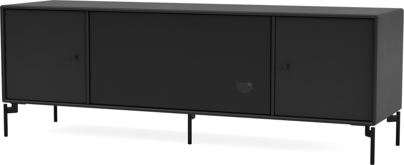Octave III TV Table - With Legs - Montana - Sideboards + Cabinets - Anthracite - Matte Chrome - HORNE