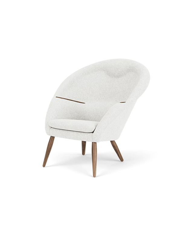Oda Lounge Chair - Audo Copenhagen Chairs - Natural Oak - Hallingdal 65 Fabric - 0110 - HORNE
