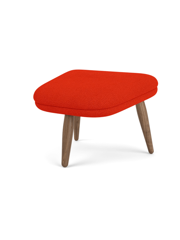 Oda Ottoman - Audo Copenhagen Stools + Benches + Ottomans - Natural Oak - Hallingdal 65 Fabric - 0110 - HORNE