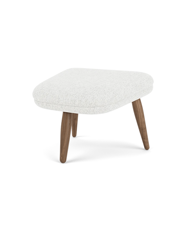 Oda Ottoman - Audo Copenhagen Stools + Benches + Ottomans - Natural Oak - Hallingdal 65 Fabric - 0110 - HORNE