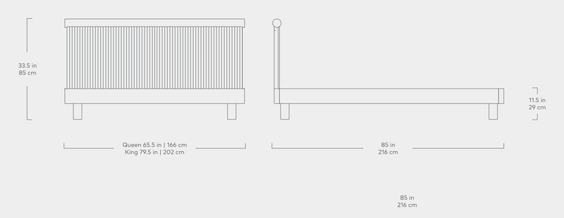 Odeon Bed - Gus* Modern - Beds - King - White Oak - HORNE