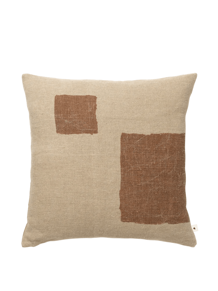 Oleo Cushion - Ferm Living Bedding + Pillows - Natural/Black - HORNE