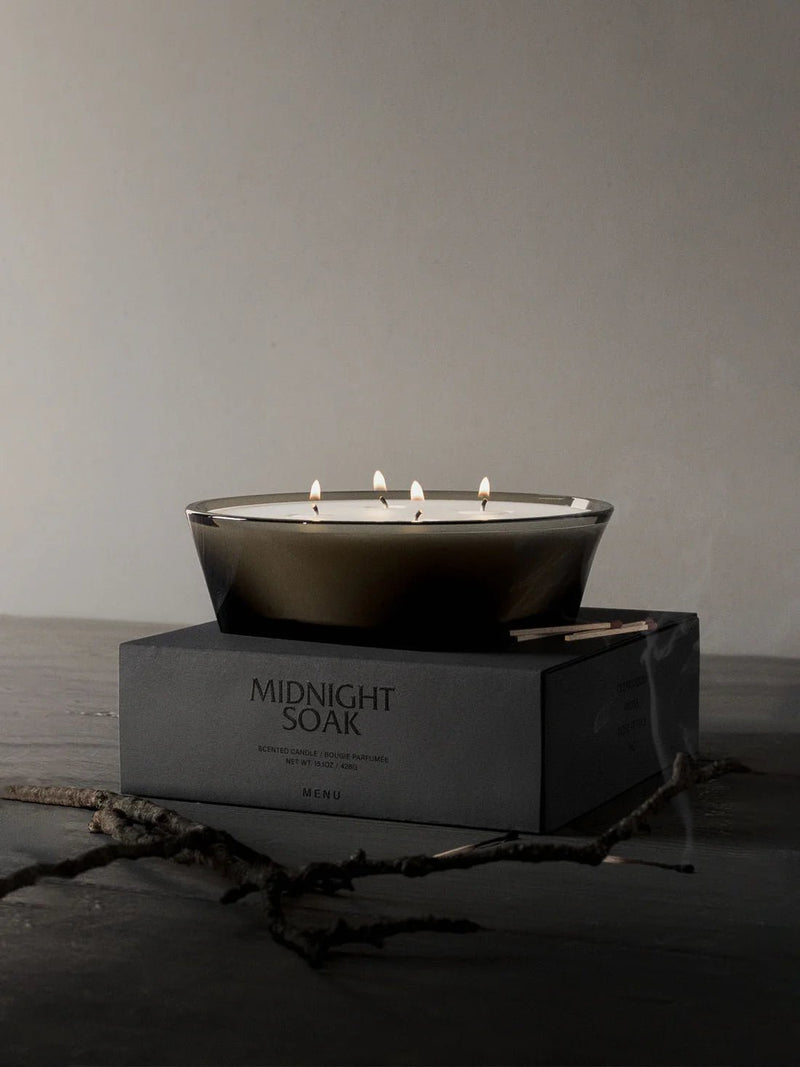 Olfacte Scented Candle - Midnight Soak - Audo Copenhagen Art + Objects - 428 g / Statement candle - HORNE