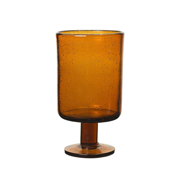 Oli Wine Glass - Ferm Living Glassware - Amber - HORNE