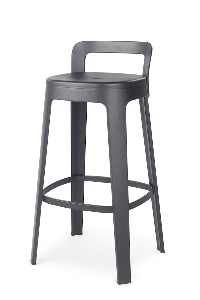 Ombra Bar Stool  RS Barcelona - Stools + Benches + Ottomans - Add Backrest - Green - HORNE