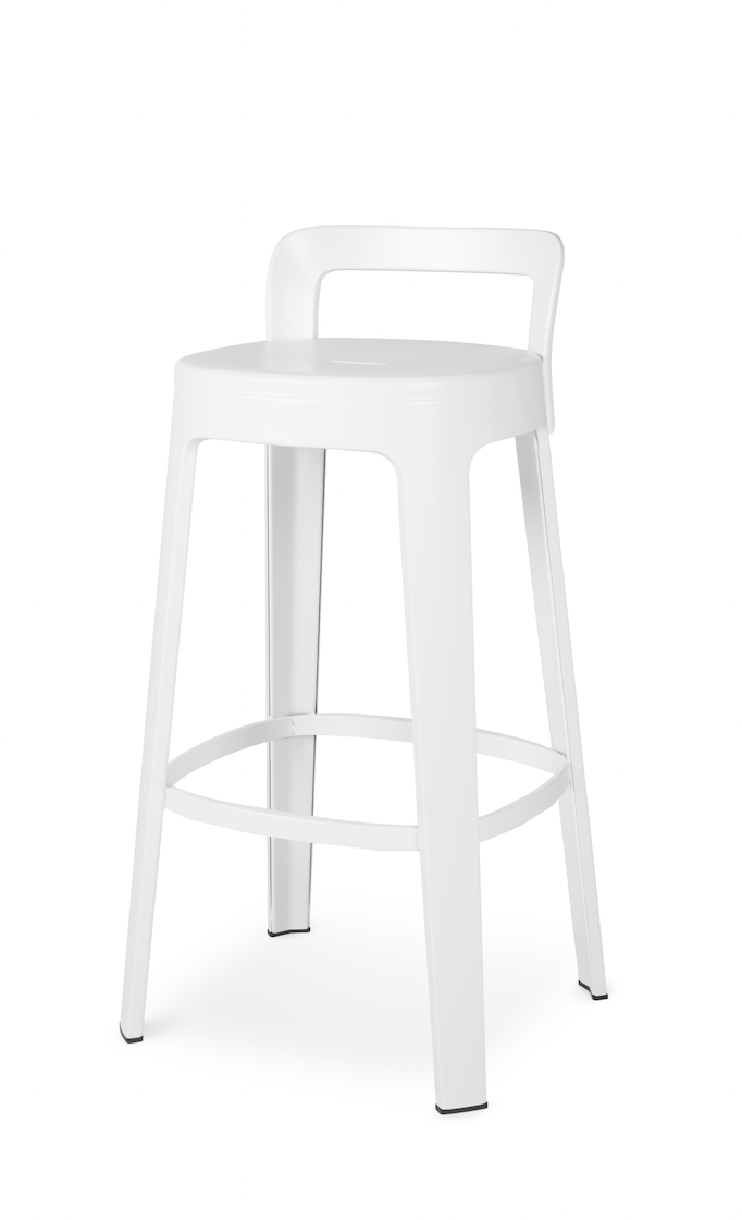 Ombra Bar Stool  RS Barcelona - Stools + Benches + Ottomans - Add Backrest - Green - HORNE