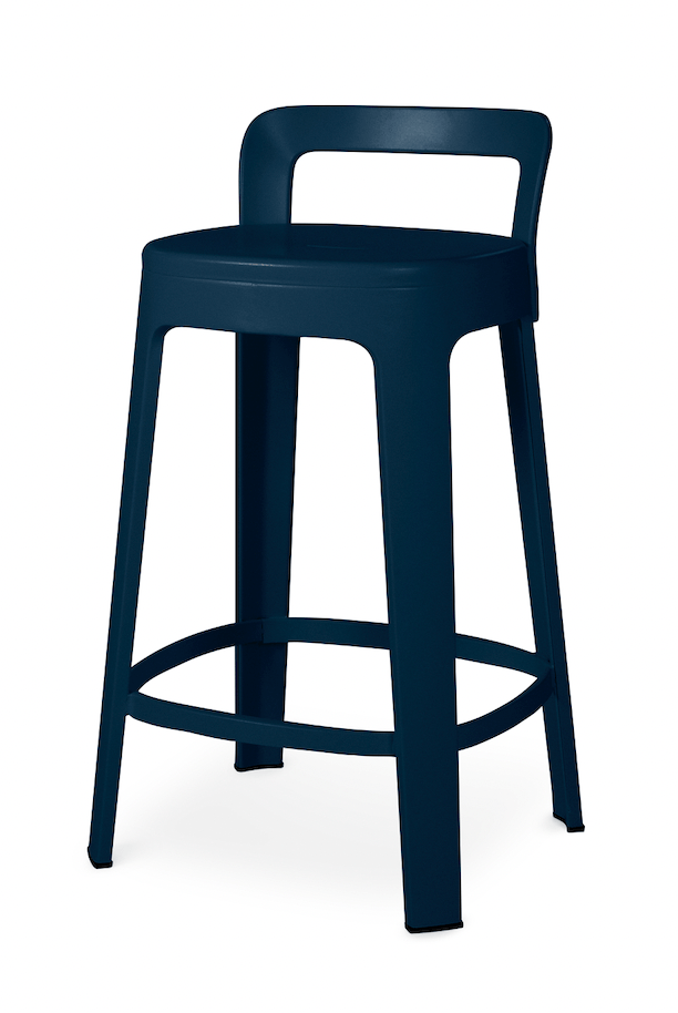 Ombra Counter Stool - RS Barcelona - Stools + Benches + Ottomans - Add Backrest - Green - HORNE