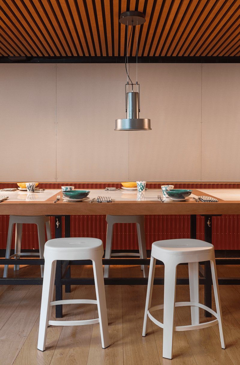 Ombra Counter Stool - RS Barcelona - Stools + Benches + Ottomans - Add Backrest - Green - HORNE