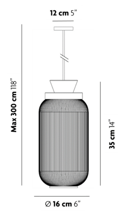 O'R Slim Pendant - Ariel Zuckerman - Pendants - Black - HORNE