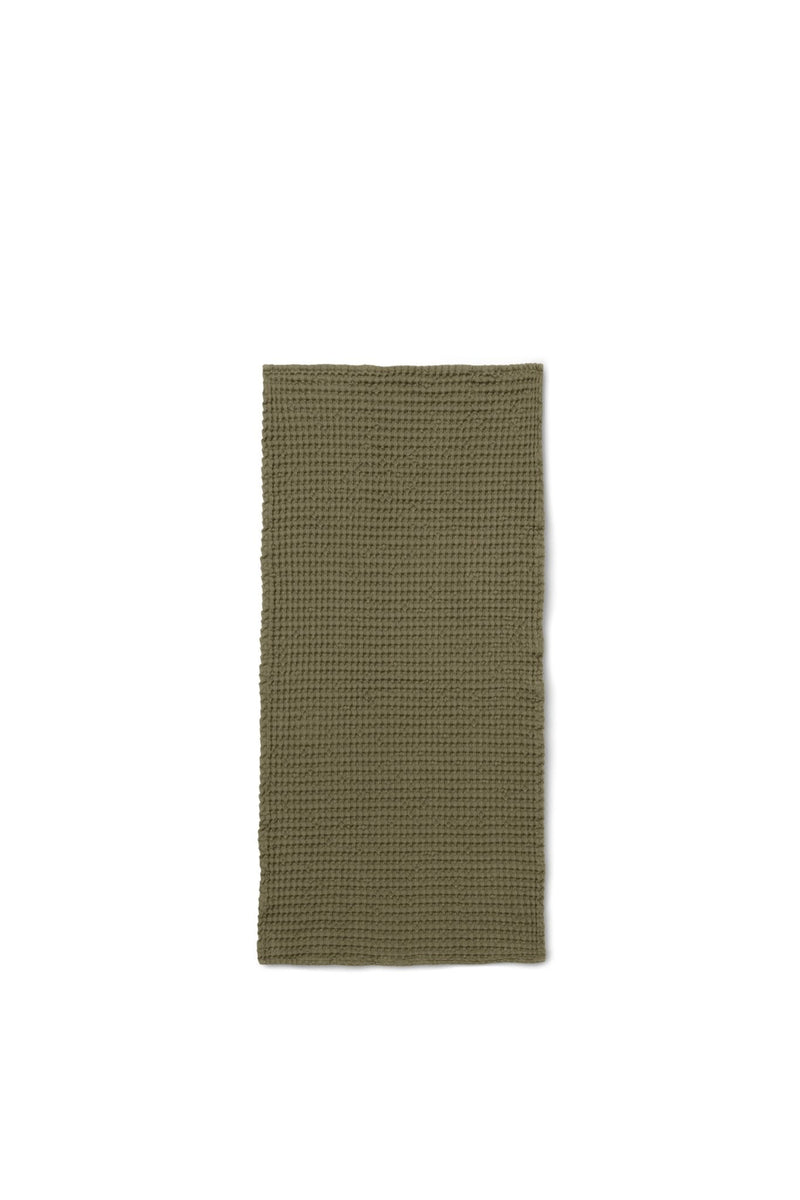 Organic Hand Towel - Ferm Living - Olive - HORNE