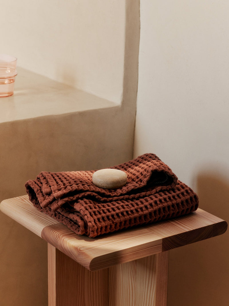 Organic Hand Towel - Ferm Living - Olive - HORNE