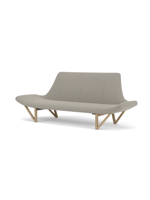 Pagode Sofa - Audo Copenhagen Sofas - Natural Oak - Hallingdal 65 Fabric - 0200 - HORNE