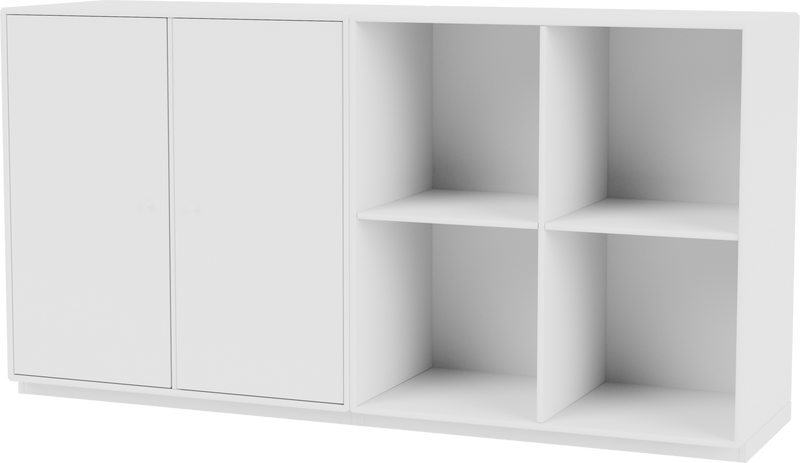 Pair Classic Sideboard - With Plinth Base - Montana - Shelving - Anthracite - 1.2