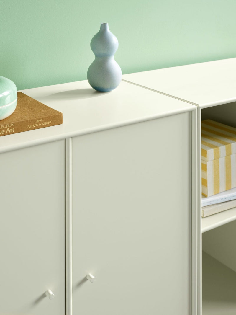 Pair Classic Sideboard - With Plinth Base - Montana - Shelving - Anthracite - 1.2