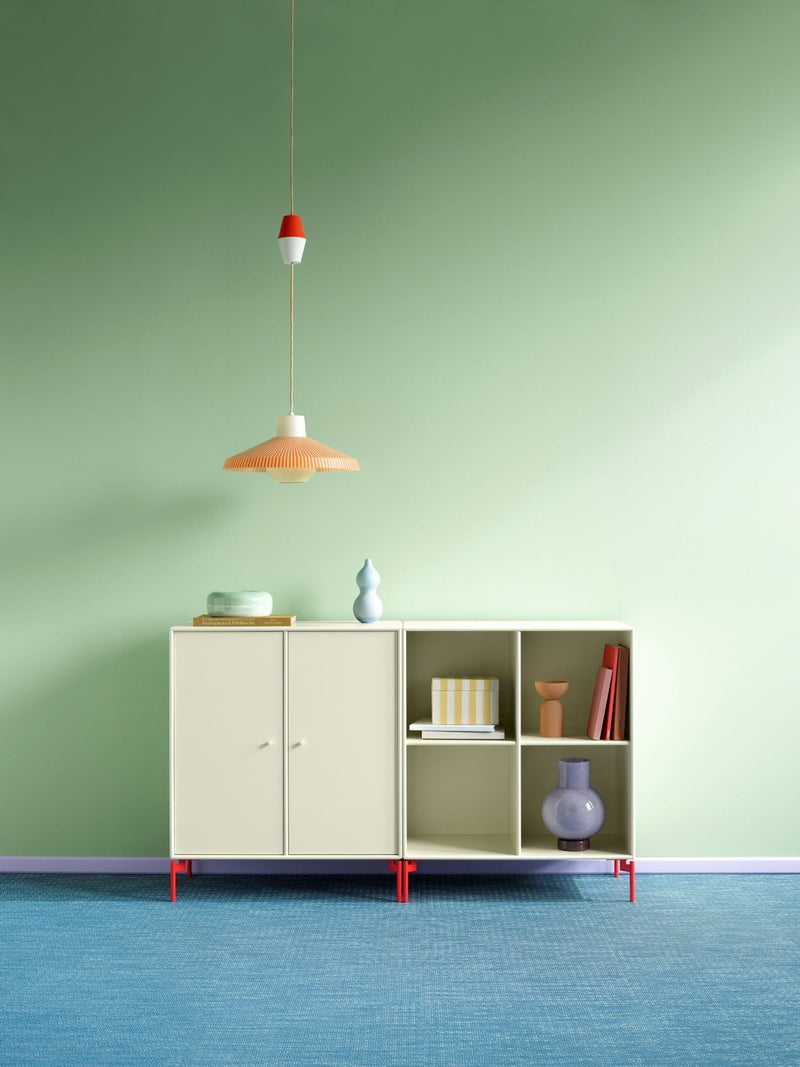 Pair Classic Sideboard - With Plinth Base - Montana - Shelving - Anthracite - 1.2