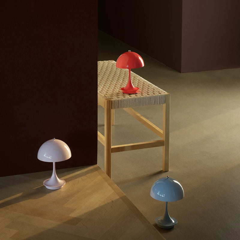 Panthella 160 Portable Table Lamp - Louis Poulsen Table + Task - Coral - HORNE