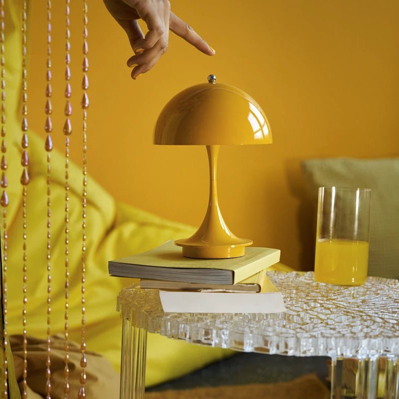 Panthella 160 Portable Table Lamp - Louis Poulsen Table + Task - Coral - HORNE