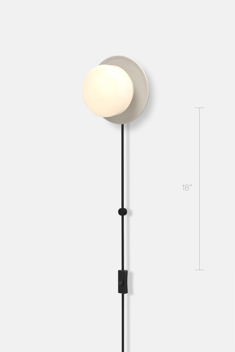 Pastille 1 Disc Corded - Droplet - RBW Lighting - Matte White - 2700K (warm white) - Corded Plug - in (Back) / 120V Input - HORNE