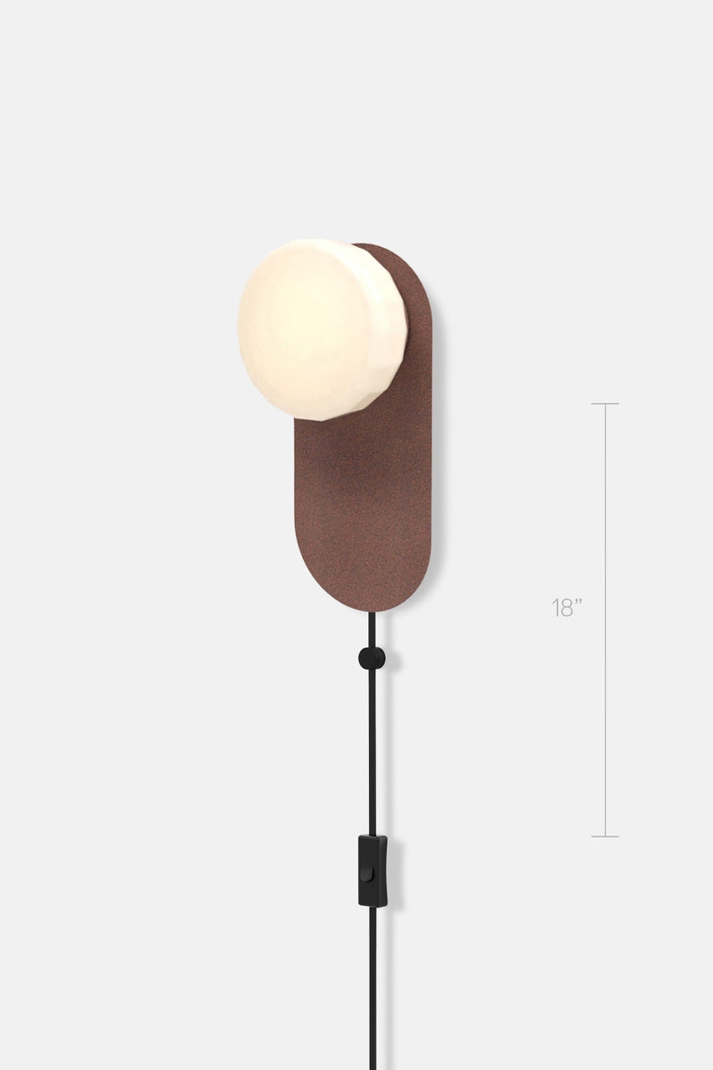 Pastille 1 Wayfind Corded - Faceted - RBW Lighting - Matte White - 2700K (warm white) - Corded Plug - in (Back) / 120V Input - HORNE