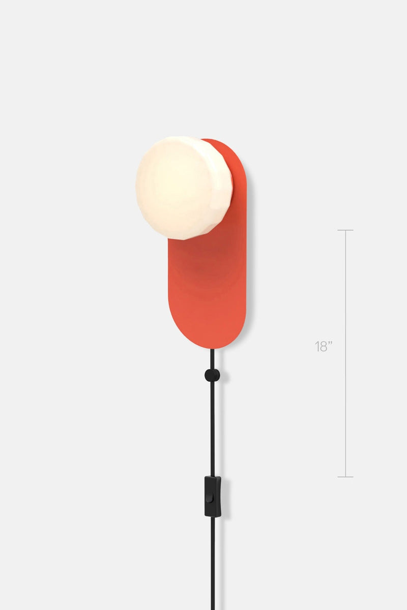Pastille 1 Wayfind Corded - Faceted - RBW Lighting - Matte White - 2700K (warm white) - Corded Plug - in (Back) / 120V Input - HORNE