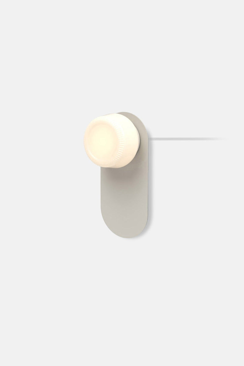 Pastille 1 Wayfind Corded - Ribbed - RBW Lighting - Matte White - 2700K (warm white) - Corded Plug - in (Back) / 120V Input - HORNE