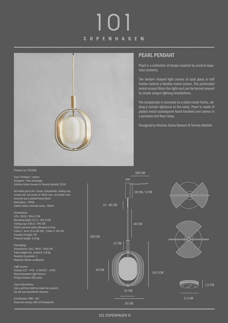 Pearl Pendant - 101 Copenhagen Pendants - HORNE