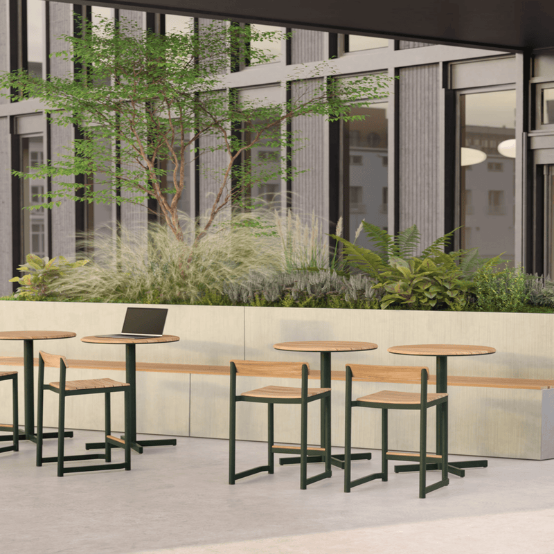 Pelagus Counter Stool - Skagerak by Fritz Hansen Chairs - Hunter Green - HORNE