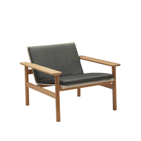 Pelagus Lounge Chair Cushion - Skagerak by Fritz Hansen Outdoor Furniture - Charcoal - HORNE