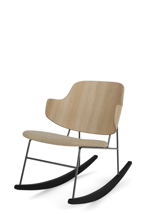 Penguin Rocking Chair - Audo Copenhagen - Chairs - Walnut - Dakar 0842 - HORNE