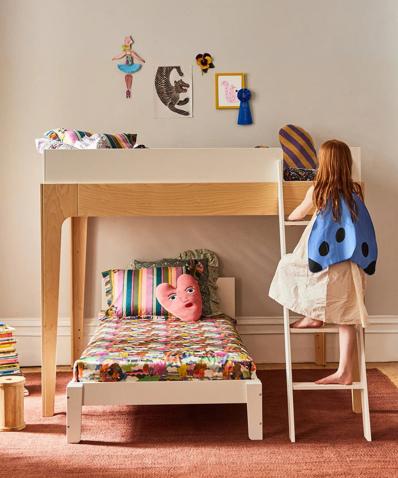 Perch Twin Lower Bed - White - Oeuf Kids + Baby - HORNE