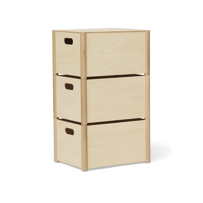 Pillar Storage Box - Form + Refine Storage + Organization - Medium - Beech - HORNE